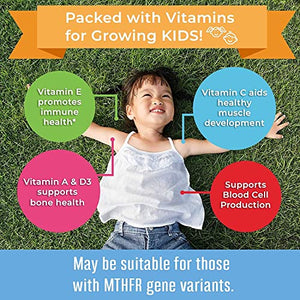 Kids Vitamins | Sugar Free | 2 Month Supply | Kids Multivitamin Gummies Made with Organic Ingredients | Multivitamin for Kids Gummy for Immune Support | Vegan | Non-GMO | Gluten Free | 60 Count
