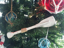 Load image into Gallery viewer, Handcrafted Nautical Decor Wooden Rustic Whitewashed Decorative Squared Rowing Boat Oar Christmas Ornament
