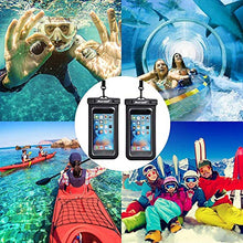 Load image into Gallery viewer, Universal Waterproof Case,Waterproof Phone Pouch Compatible for iPhone 13 12 11 Pro Max XS Max XR X 8 7 Samsung Galaxy s10/s9 Google Pixel 2 HTC Up to 7.0&quot;, IPX8 Cellphone Dry Bag -2 Pack
