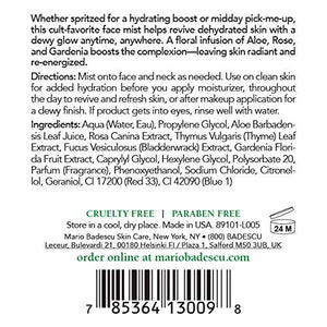Mario Badescu Facial Spray Herbs/Rosewater and Cucumber/Green Tea, 4 Fl Oz (Pack of 2)