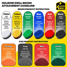 Load image into Gallery viewer, Holikme 20Piece Drill Brush Attachments Set, Scrub Pads &amp; Sponge, Buffing Pads, Power Scrubber Brush with Extend Long Attachment, Car Polishing Pad Kit

