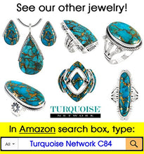 Load image into Gallery viewer, Turquoise Pendant Necklace in Sterling Silver 925
