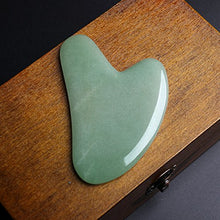 Load image into Gallery viewer, ROSENICE Gua Sha Scraping Massage Tool Green Aventurine Jade For SPA Acupuncture
