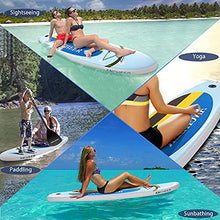Load image into Gallery viewer, ANCHEER iSUP Inflatable Stand Up Paddle Board 10', Non-Slip Deck, Military Grade PVC iSUP Boards Complete Kit Package Plus Adjustable Paddle, Coil Leash, Hand Pump Perfect for Yoga (Yellow)
