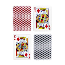 Load image into Gallery viewer, Brybelly 12 Decks (6 Red/6 Blue) Wide-Size, Regular Index Playing Cards Set – Plastic-Coated, Classic Poker Size
