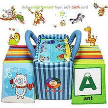 Load image into Gallery viewer, teytoy Baby Toy Zoo Series 26pcs Soft Alphabet Cards with Cloth Bag for Over 0 Years
