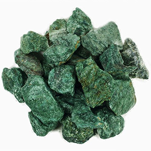 Hypnotic Gems Materials: 1 lb Bulk Rough Fuchsite Stones from Brazil - Raw Natural Crystals for Cabbing, Cutting, Lapidary, Tumbling, Polishing, Wire Wrapping, Wicca and Reiki Crystal Healing