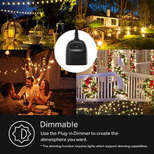 Load image into Gallery viewer, Kasa Outdoor Smart Dimmer Plug, IP64 Plug- in Dimmer for Outdoor String Lights, Compatible with Alexa, Google Assistant &amp; SmartThings, Long Wi-Fi Range 2.4Ghz, No Hub Required, ETL Certified(KP405)
