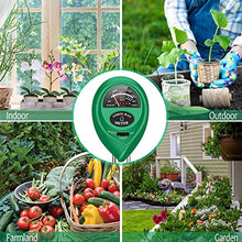 Load image into Gallery viewer, apine Soil Moister Meter, 3 in 1 Soil pH Tester, Soil Test Kit for Lawns, Garden, Farm, House, Indoor, Outdoor, Hydrometer for Plants.
