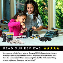 Load image into Gallery viewer, NATIONAL GEOGRAPHIC Rock Tumbler Media – The Ultimate Rock Polishing Supplies Kit, 4 Stage Bulk Rock Tumbler Grit, 1.5 Pounds of Ceramic Pellets, GemFoam Polishing Tumbling Media
