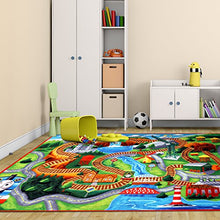 Load image into Gallery viewer, Thomas the Train Play Mat HD Thomas and Friends Tank Engine Railway Road Rug Bedding Area Rugs 5x7, X Large
