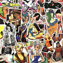Load image into Gallery viewer, 50 pcs Sexy Women Stickers for Skateboard Graffiti Laptop Luggage Guitar Car Decals
