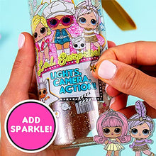 Load image into Gallery viewer, L.O.L. Surprise! Color Your Own Water Bottle By Horizon Group USA, Double Feature Series, Customizable BPA-Free Water Bottle, Includes Vibrant Makers &amp; Star Gemstones, 400 mL Refillable Water Bottle

