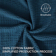 Load image into Gallery viewer, Bedsure 100% Cotton Thermal Blanket - 405GSM Soft Blanket in Waffle Weave for Home Decoration - Perfect for Layering Any Bed for All-Season - Queen Size (90 x 90 inches), Teal
