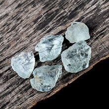 Load image into Gallery viewer, 25cts New Lot A+ Raw Aquamarine Rough Crystals, Rough Aquamarine, Natural Gemstone, Aquamarine Supply, March Birthstone, Crystals for Jewelry, Raw Crystals for Pendant, Aquamarine Rough, 2-3pcs

