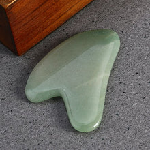 Load image into Gallery viewer, ROSENICE Gua Sha Scraping Massage Tool Green Aventurine Jade For SPA Acupuncture
