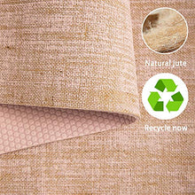 Load image into Gallery viewer, Jute Yoga Mat for Women, Non-Slip Professional Yoga Mat for Yoga, Pilates and Floor Exercise
