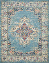 Load image into Gallery viewer, Nourison Passion Bohemian Chic Light Blue Area Rug (8' x 10'), 8'X 10',
