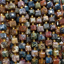 Load image into Gallery viewer, ABCGEMS Namibian Pietersite Beads (A Revolutionary Cutting Technique Brings a More Dynamic Look to a Traditional Cube) Diamond-Cut 3D Magical-Cube Tiny 6mm
