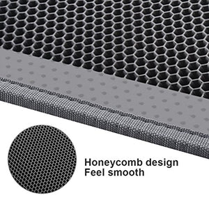 Pieviev Cat Litter Mat Double Layer Waterproof Urine Proof Trapping Mat (30''X24'', Grey)