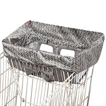 Load image into Gallery viewer, Skip Hop Baby Shopping Cart &amp; High Chair Cover: Machine Washable Cart Liner with Padded Seat, Grey Feather
