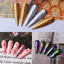 Load image into Gallery viewer, Makartt Nail Art Foil Glue Gel with Starry Sky Star Foil Stickers Set Nail Transfer Tips Manicure Art DIY 15ML, 20PCS (2.5cm100cm) Stickers, Nail Dryer Curing Lamp Required
