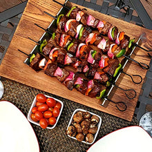 Load image into Gallery viewer, SIGVAL Shishka-Rack Shish Kabob Rack Stand - 5 Wide | 3 Racks in One, Stainless Steel, Universal Kabob Skewer Rack

