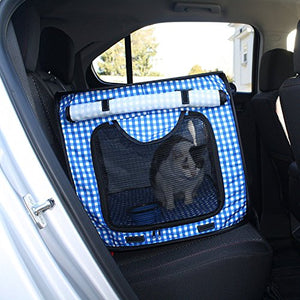 Pet Fit For Life Extra Large (32"x19"x19") Collapsible/Portable Cat Cage/Condo with Portable Litter Box and Bonus Cat Feather Toy and Collapsible Water/Food Bowl Large - 32" x 19" x 19"