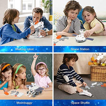 Load image into Gallery viewer, Sillbird Bundle – 2 Items STEM 12-in-1 Science Education Solar Robot Toys, 4-in-1 Solar Science Robot kit for Kids - Space Moon Exploration Fleet Toys kit
