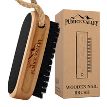 Load image into Gallery viewer, Set of Hemp Back Washer &amp; Wooden Cleaning Finger Nail Brush
