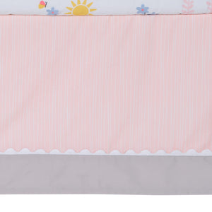 Lambs & Ivy Jazzy Jungle 3-Piece Safari Animals Pink Baby Crib Bedding Set