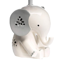 Load image into Gallery viewer, Lambs &amp; Ivy Happy Jungle White/Grey Elephant Nursery Lamp with Shade &amp; Bulb
