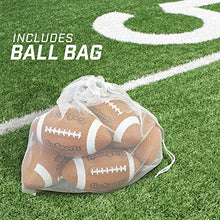 Load image into Gallery viewer, GoSports Rubber Footballs - 6 Pack of Youth Size Balls with Pump &amp; Carrying Bag
