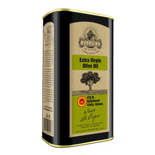 Load image into Gallery viewer, Ellora Farms, Certified PDO Extra Virgin Olive Oil, Single Estate, Single Origin, Single Variety, Cold Press &amp; Traceable Olive Oil, Born in Crete, Greece, Kosher, 1 Lt Tin (33.8 oz.)
