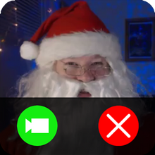 Load image into Gallery viewer, Live video call santa christmas
