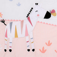 Load image into Gallery viewer, Lambs &amp; Ivy Jazzy Jungle 3-Piece Safari Animals Pink Baby Crib Bedding Set
