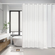 Load image into Gallery viewer, YINENN Shower Curtain Set with 12 Plastic Shower Hooks, Heavy Duty PEVA Waterproof 72Wx 72H Shower Curtain Liner for Bathroom, No Chemical Smell with Magnets and Rust Proof Metal Grommets, Frosted

