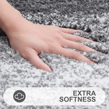 Load image into Gallery viewer, OLANLY Luxury Bathroom Rug Mat 24x16, Extra Soft and Absorbent Microfiber Bath Rugs, Non-Slip Plush Shaggy Bath Carpet, Machine Wash Dry, Bath Mats for Bathroom Floor, Tub and Shower, Grey
