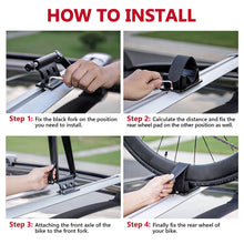 Load image into Gallery viewer, ALAVENTE Universal Quick Release Bike Front Fork Mount Bracket Set Bicycle Stand Holder Car Rack Carrier for Most Vehicle Truck Pickup Bed Storage Travelling Riding Supplies
