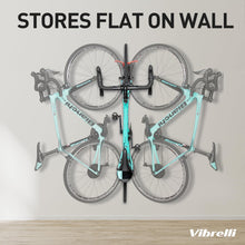 Load image into Gallery viewer, Vibrelli Swivel Bike Wall Mount - Bike Hanger - Vertical Bike Rack - Bike Hangers for Garage - MTB Mountain Bike Wall Mount Bike Rack - Bicycle Storage Rack for Garage
