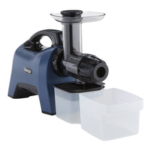 Load image into Gallery viewer, Omega MM1500BL Medical Medium Masticating Juicer, Cold Press Juicer Machine For Celery with Adjustable Dial, 200 W, Blue
