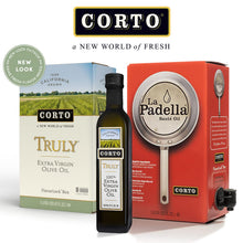 Load image into Gallery viewer, Corto TRULY | 100% Extra Virgin Olive Oil | Floral Notes | Cold Extracted in State-of-the-Art Mill | Straight from Official Corto Olive Groves &amp; Oil Producer | Oxygen-Free, Light Free FlavorLock Box
