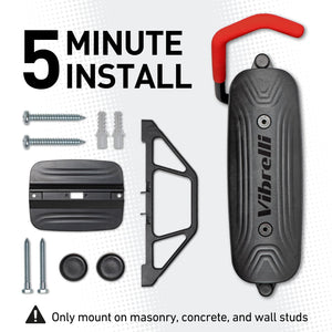 Vibrelli Swivel Bike Wall Mount - Bike Hanger - Vertical Bike Rack - Bike Hangers for Garage - MTB Mountain Bike Wall Mount Bike Rack - Bicycle Storage Rack for Garage
