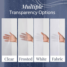 Load image into Gallery viewer, LOVTEX Clear Shower Curtain Liner with Magnets, Plastic Shower Liner Waterproof, 72x72 Lightweight Shower Curtains for Bathroom(4G Clear, 1PC) 1
