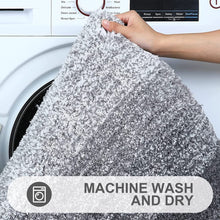 Load image into Gallery viewer, OLANLY Luxury Bathroom Rug Mat 24x16, Extra Soft and Absorbent Microfiber Bath Rugs, Non-Slip Plush Shaggy Bath Carpet, Machine Wash Dry, Bath Mats for Bathroom Floor, Tub and Shower, Grey
