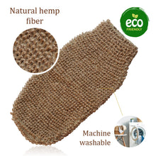 Load image into Gallery viewer, Set of Hemp Back Washer &amp; Wooden Cleaning Finger Nail Brush
