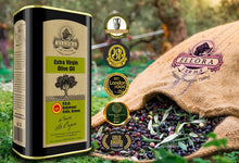 Load image into Gallery viewer, Ellora Farms, Certified PDO Extra Virgin Olive Oil, Single Estate, Single Origin, Single Variety, Cold Press &amp; Traceable Olive Oil, Born in Crete, Greece, Kosher, 1 Lt Tin (33.8 oz.)
