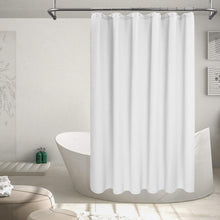 Load image into Gallery viewer, Barossa Design Cotton Blend Shower Curtain Honeycomb Waffle Weave, Soft &amp; Hotel Spa, Washable, White, 72 x 72 inch
