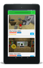 Load image into Gallery viewer, Furniture Mod for Minecraft PE - The best furniture mod for Minecraft with decorations for your kitchen, living room, bedroom, garden, bathroom, office, games room, house and home
