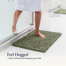 Load image into Gallery viewer, BELADOR Bathroom Rugs Sets 2 Piece - Plush Bath Mat Set Quick-Dry Soft Chenille Bathroom Mat with Rubber Backing, Absorbant Bathroom Rug Set, Washable Bath Rugs for Bathroom - Bath Mats 24x17 + 30x20
